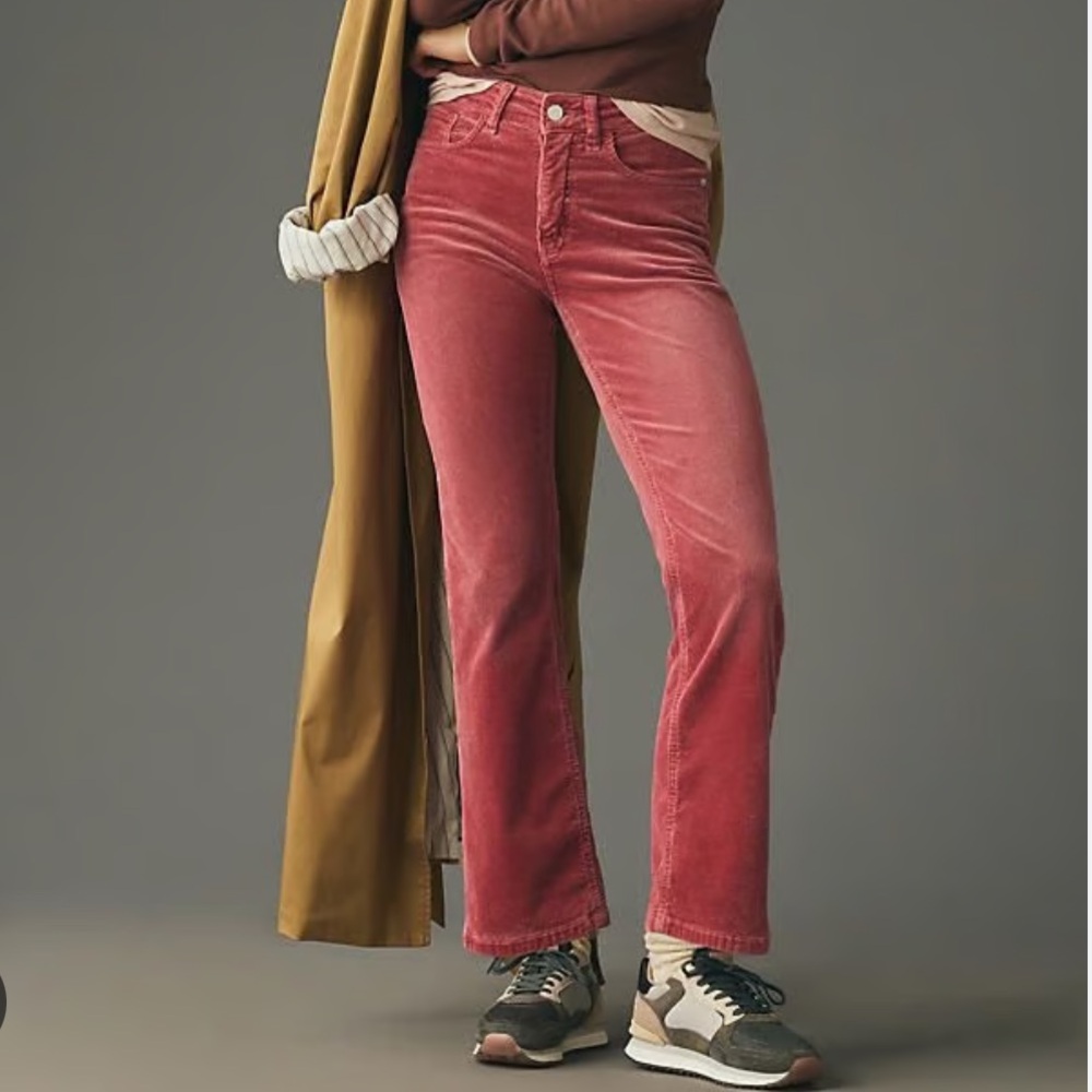 Pilcro Dusty Rose Cropped Jeans